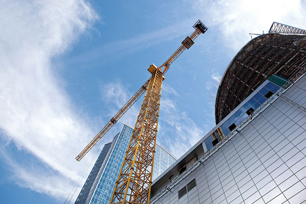 crane in use onsite