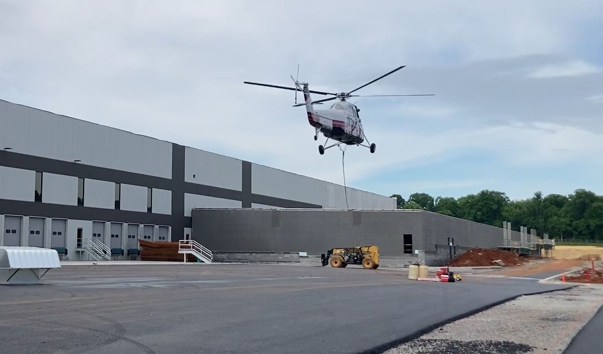 chopper operating onsite