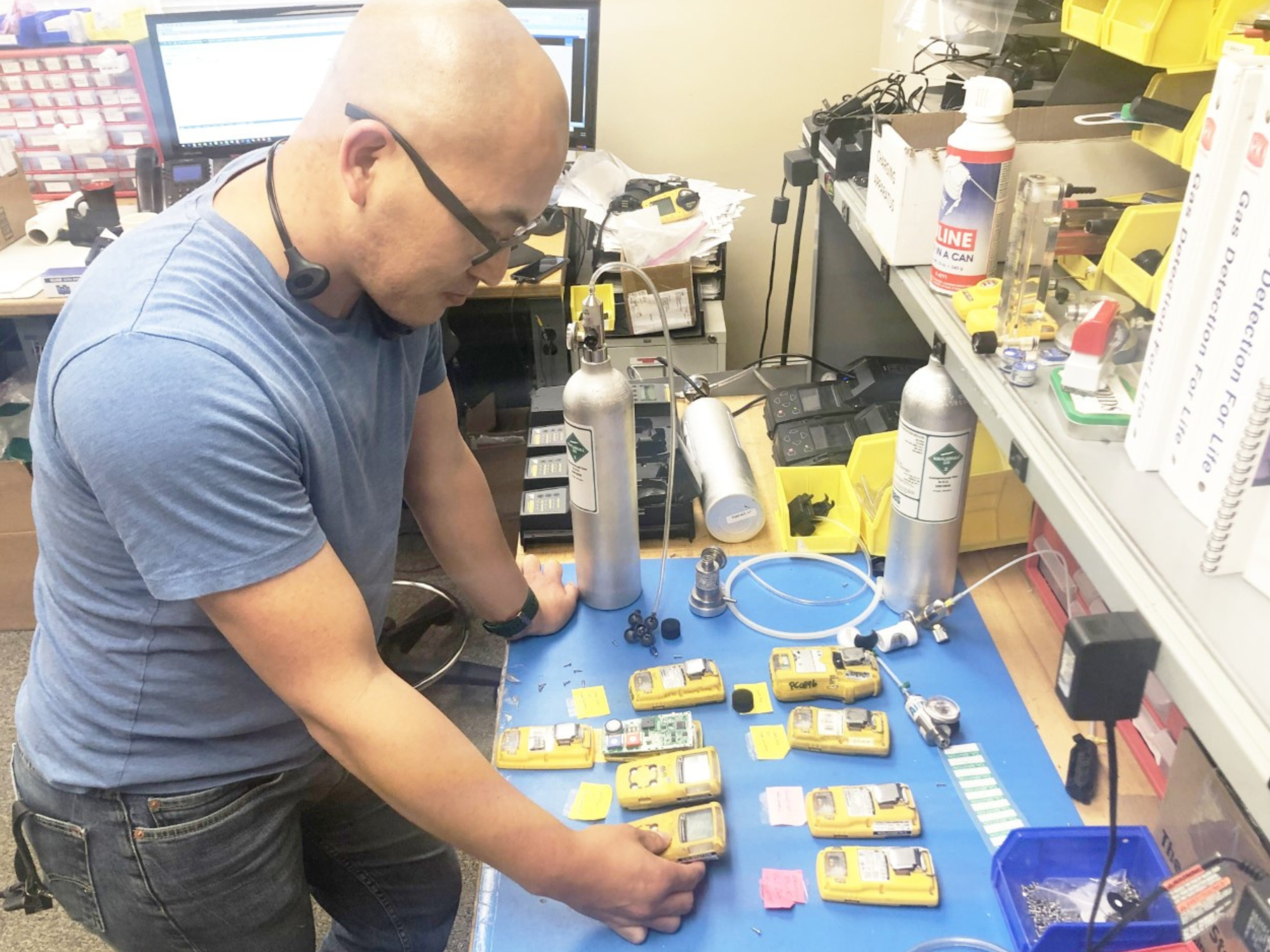 gas detector maintenance (Photo credit: PK Safety)
