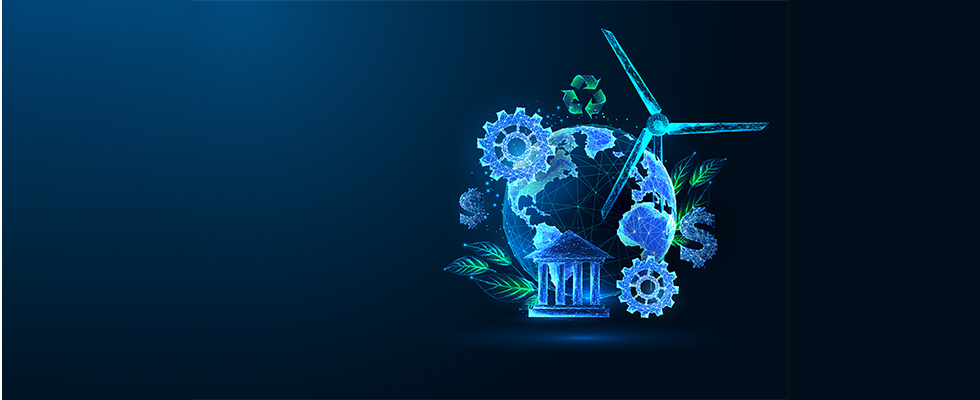 Sustainable technology and renewable energy concept