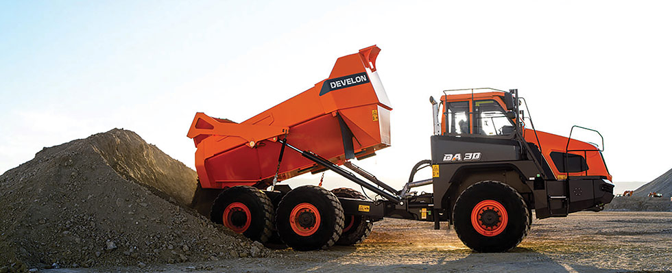 articulated dump truck