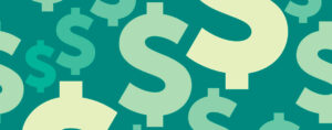illustration of dollar signs