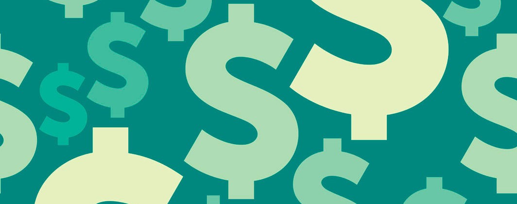 illustration of dollar signs