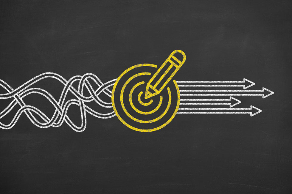 Illustration of overcoming obstacles toward goals